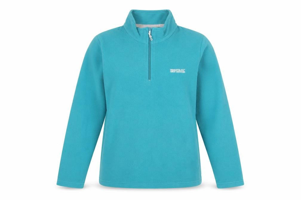 Regatta Great Outdoors Women's Blue 1/2 Zip Fleece Pullover UK 12