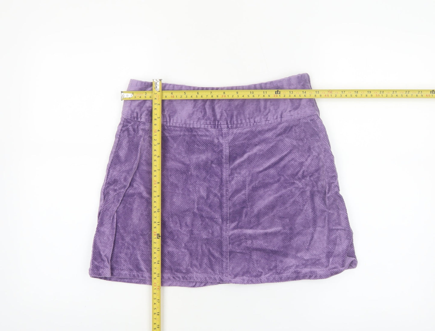 Monki Women’s Purple Corduroy A-Line Short Skirt Size 8