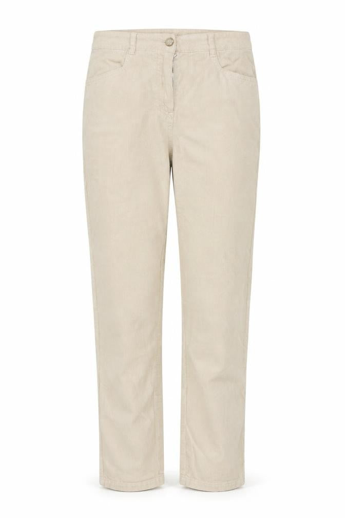 Poetry Women’s Beige Corduroy Chino Trousers UK 6 Regular Fit