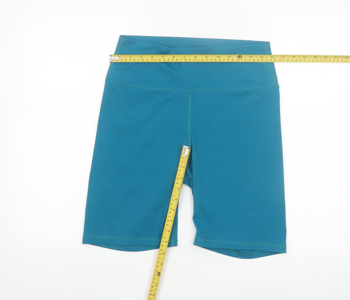 Dunnes Women Teal Biker Activewear Shorts Size L