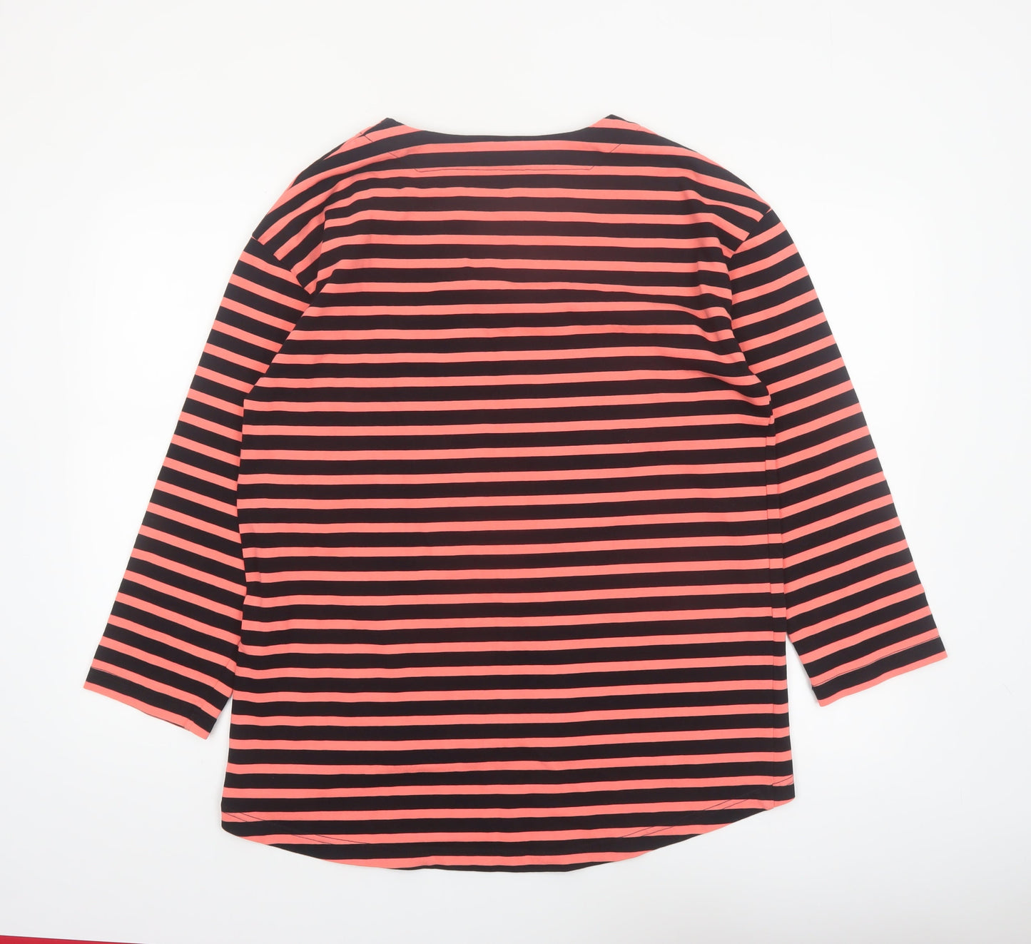 Kin Women's Multicoloured Striped Cotton Long Sleeve T-Shirt Size S