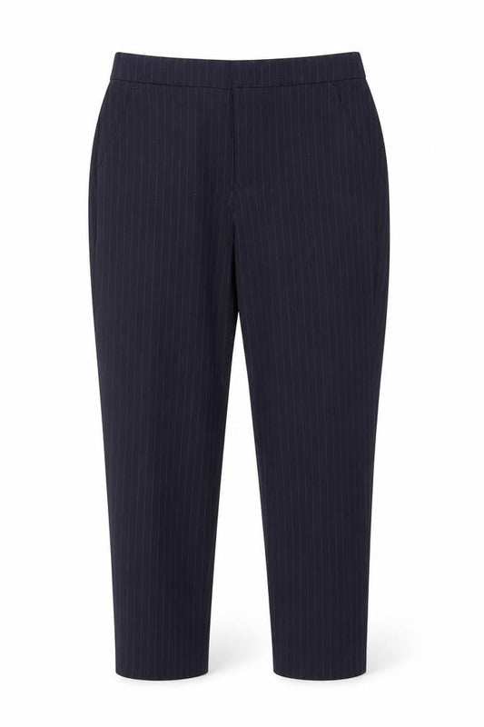 L.O.G.G. Women Black Pinstripe Slim Trousers Size 8