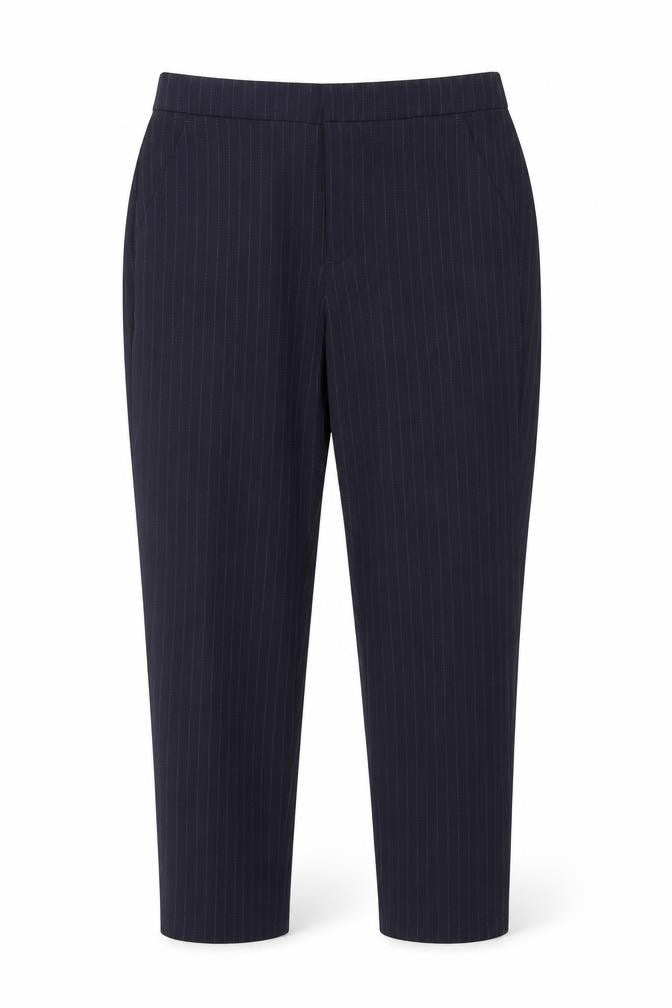 L.O.G.G. Women Black Pinstripe Slim Trousers Size 8