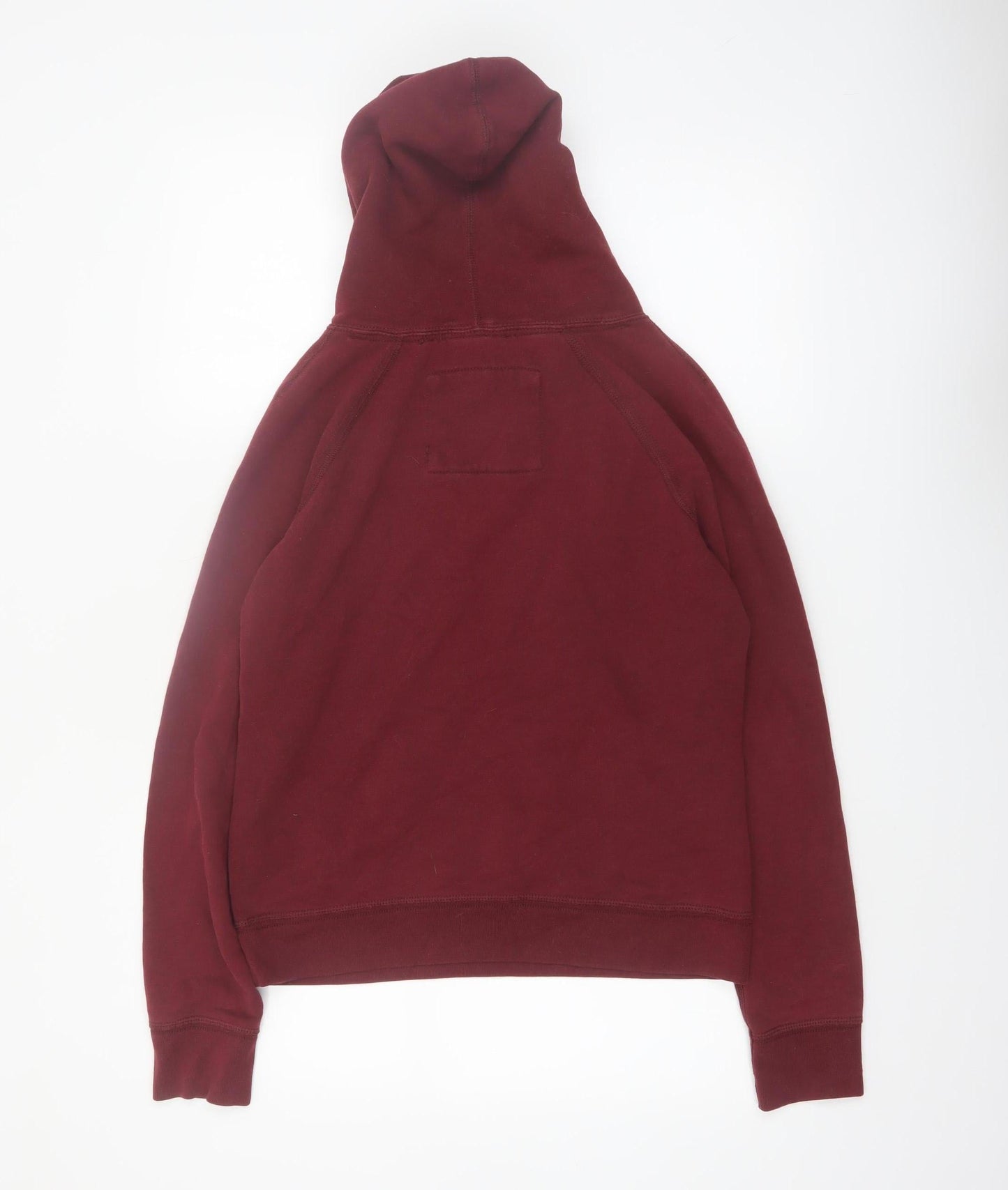 Abercrombie & Fitch Womens Burgundy Hoodie L Pullover Cotton Blend