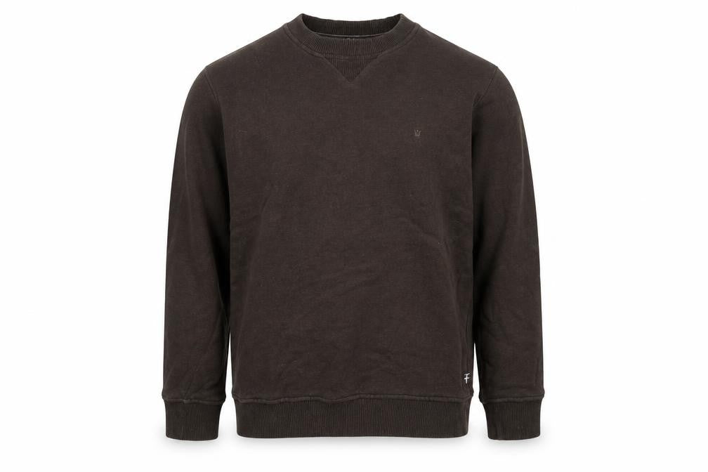Melka Men's Brown Crew Neck Pullover Sweatshirt Size S