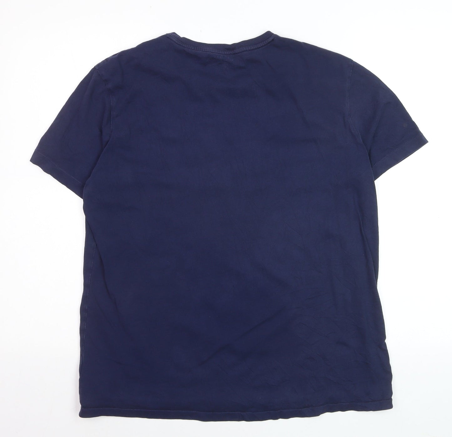 Ralph Lauren Men's Blue Polo Bear Graphic T-Shirt Size L