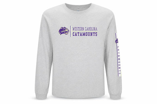 NCAA Men’s Grey Long Sleeve Western Carolina Catamounts Shirt Size L
