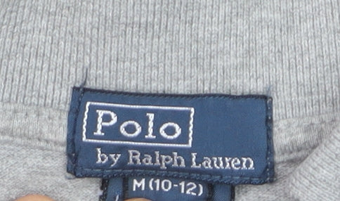 Ralph Lauren Boys Grey Polo Short Sleeve Shirt Size 10-12 Years