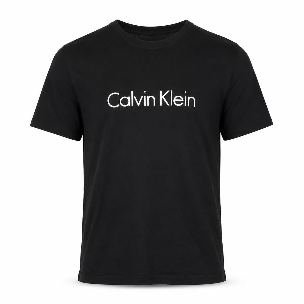 Calvin Klein Men’s Black Cotton Logo Crew Neck Short Sleeve T-Shirt M