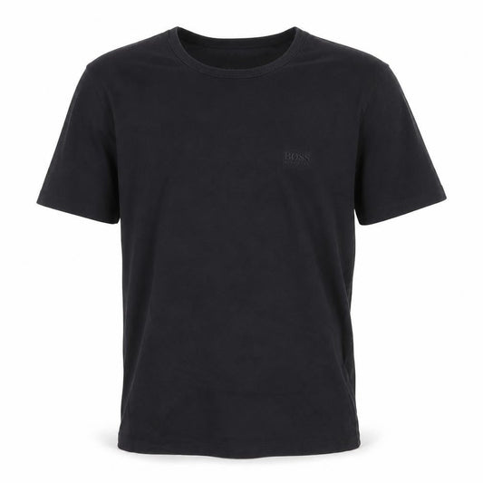 Hugo Boss Men's Black Cotton Crew Neck Short Sleeve T-Shirt M