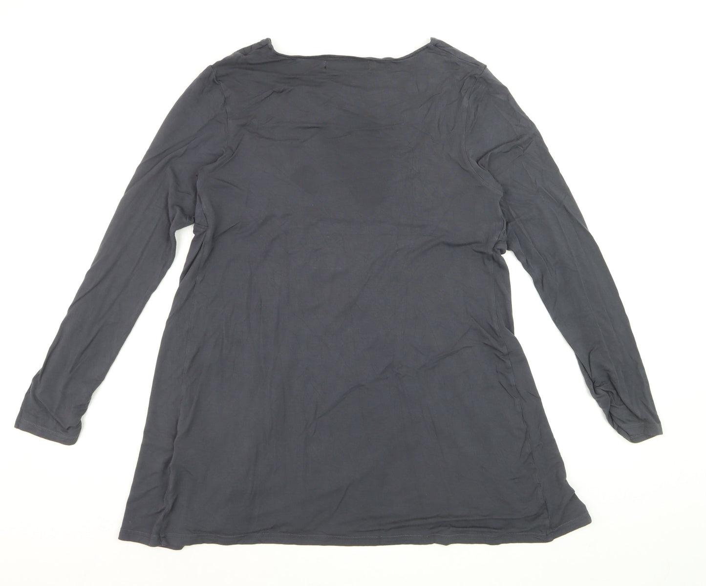 Amanda & Angel Women's Black Size 12 Long Sleeve Tunic Blouse