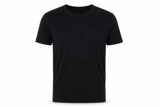 Hugo Boss Men's Black Regular Fit Cotton Crew Neck T-Shirt M