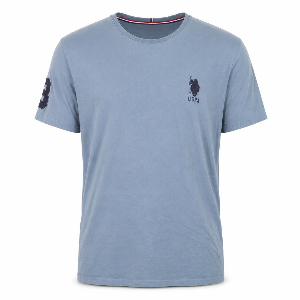 U.S. Polo Assn. Men's Blue XXL Crew Neck Cotton T-Shirt Short Sleeve