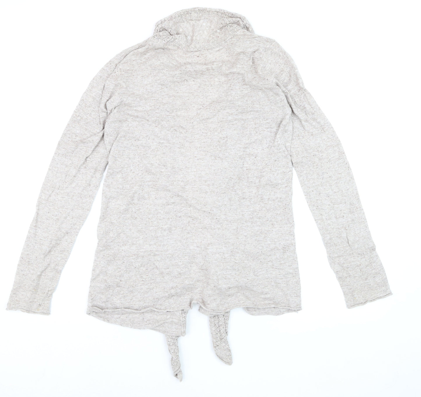 Fat Face Women’s Beige Open Knit Long Sleeve Cardigan Size 10