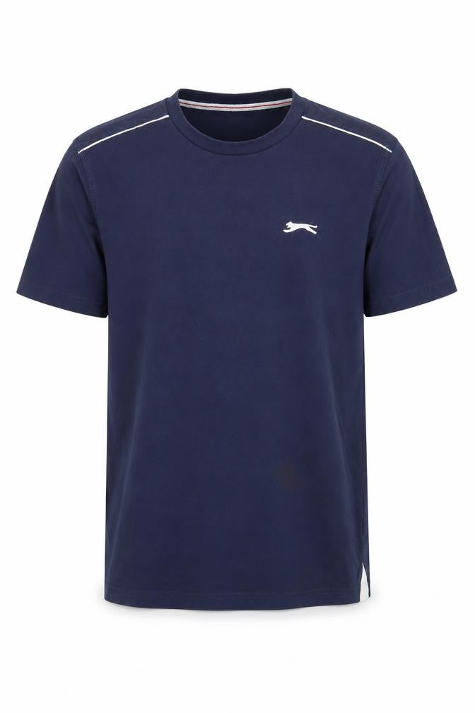 Slazenger Men's Blue Small Crew Neck Sports T-Shirt