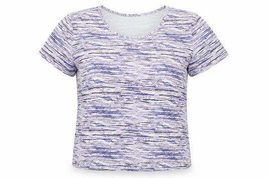Collection L Women’s Multicoloured Stripe T-Shirt Size 20 Viscose Blend