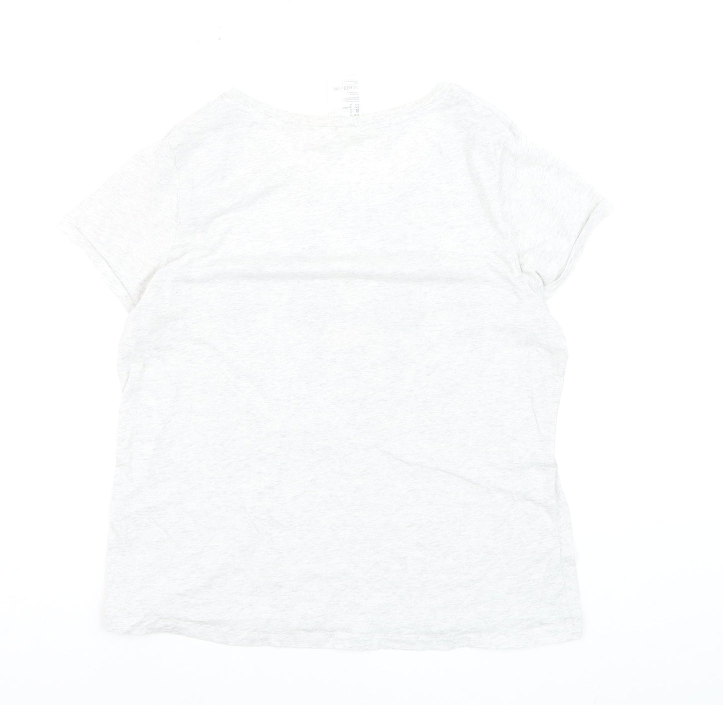 H&M Women’s White Mickey Mouse Cotton T-Shirt Size 12