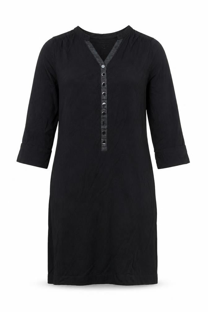 Hobbs Women’s Black V-Neck Shift Dress Size 10 Workwear Style
