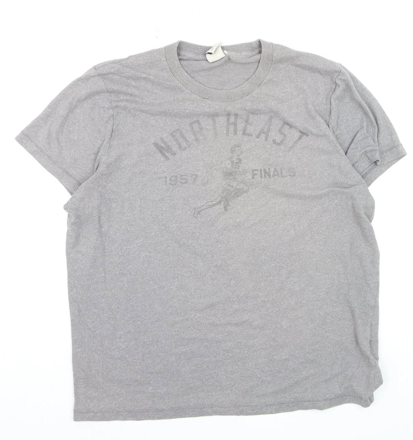 Abercrombie & Fitch Men's Grey XXL Muscle Fit Graphic T-Shirt