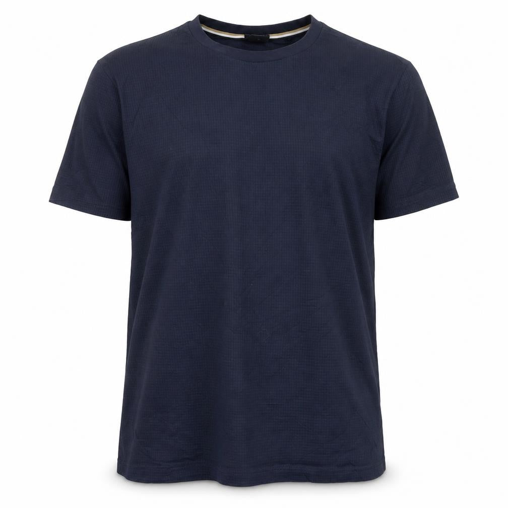 BOSS Men's Navy Blue XL Mercerised Cotton Crew Neck T-Shirt