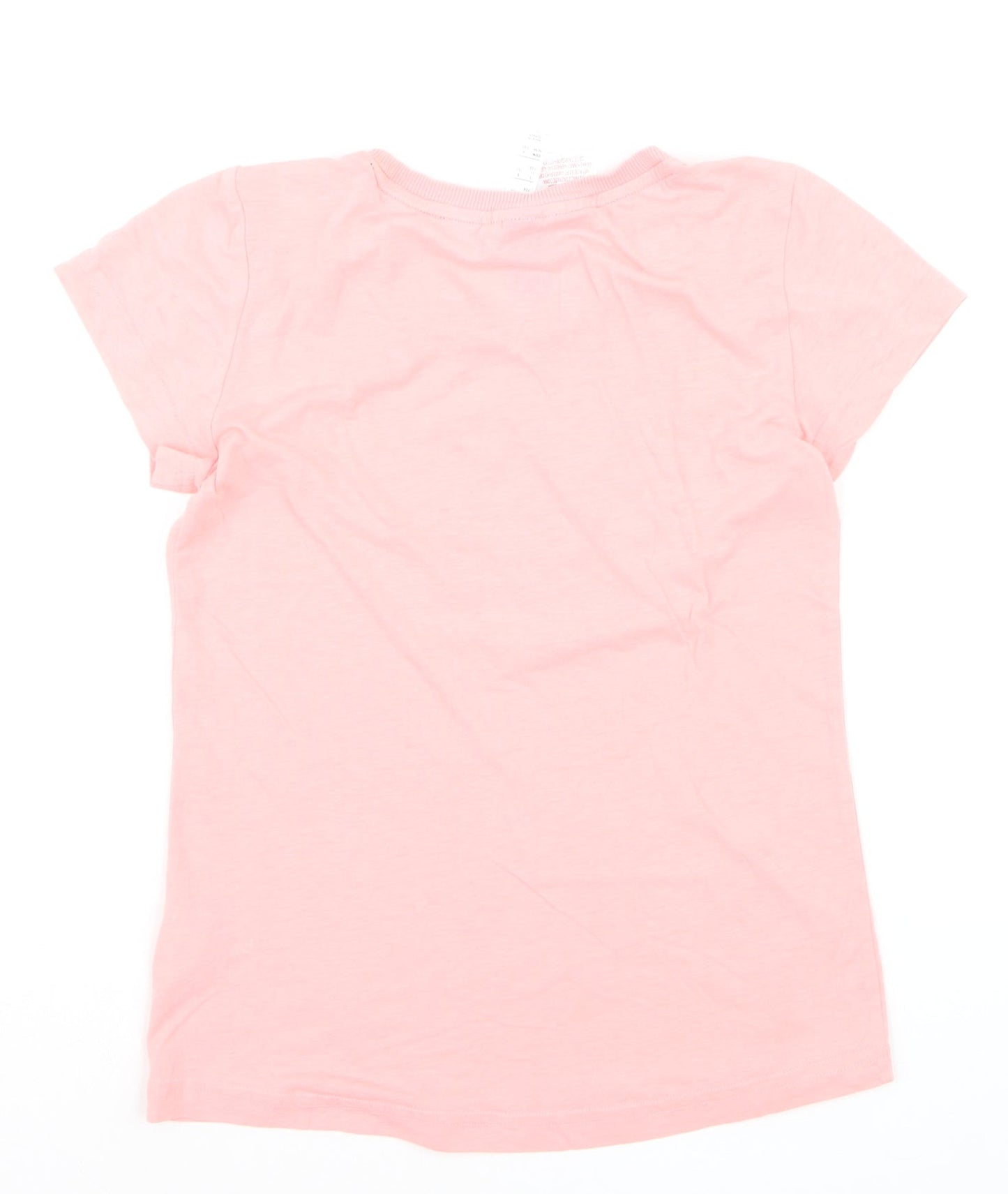 Adidas Girls Pink Logo Short Sleeve Cotton T-Shirt 12 Years