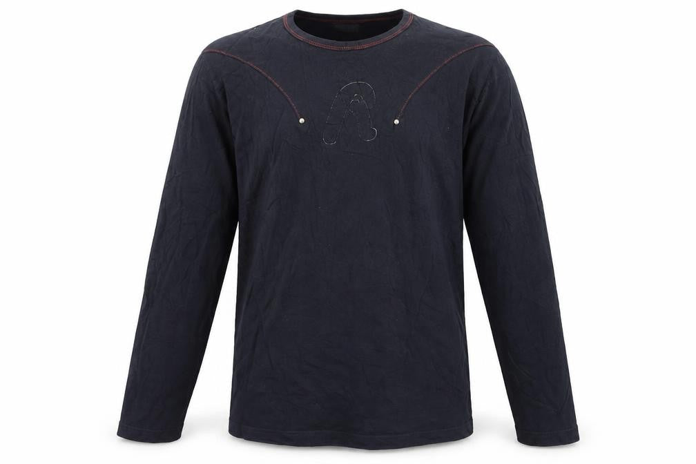 Replay Men’s Black Long Sleeve Cotton Crew Neck Top M