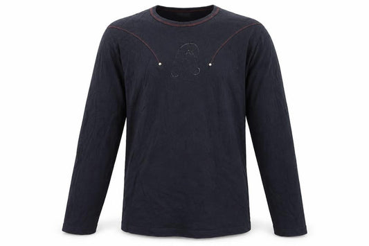 Replay Men’s Black Long Sleeve Cotton Crew Neck Top M