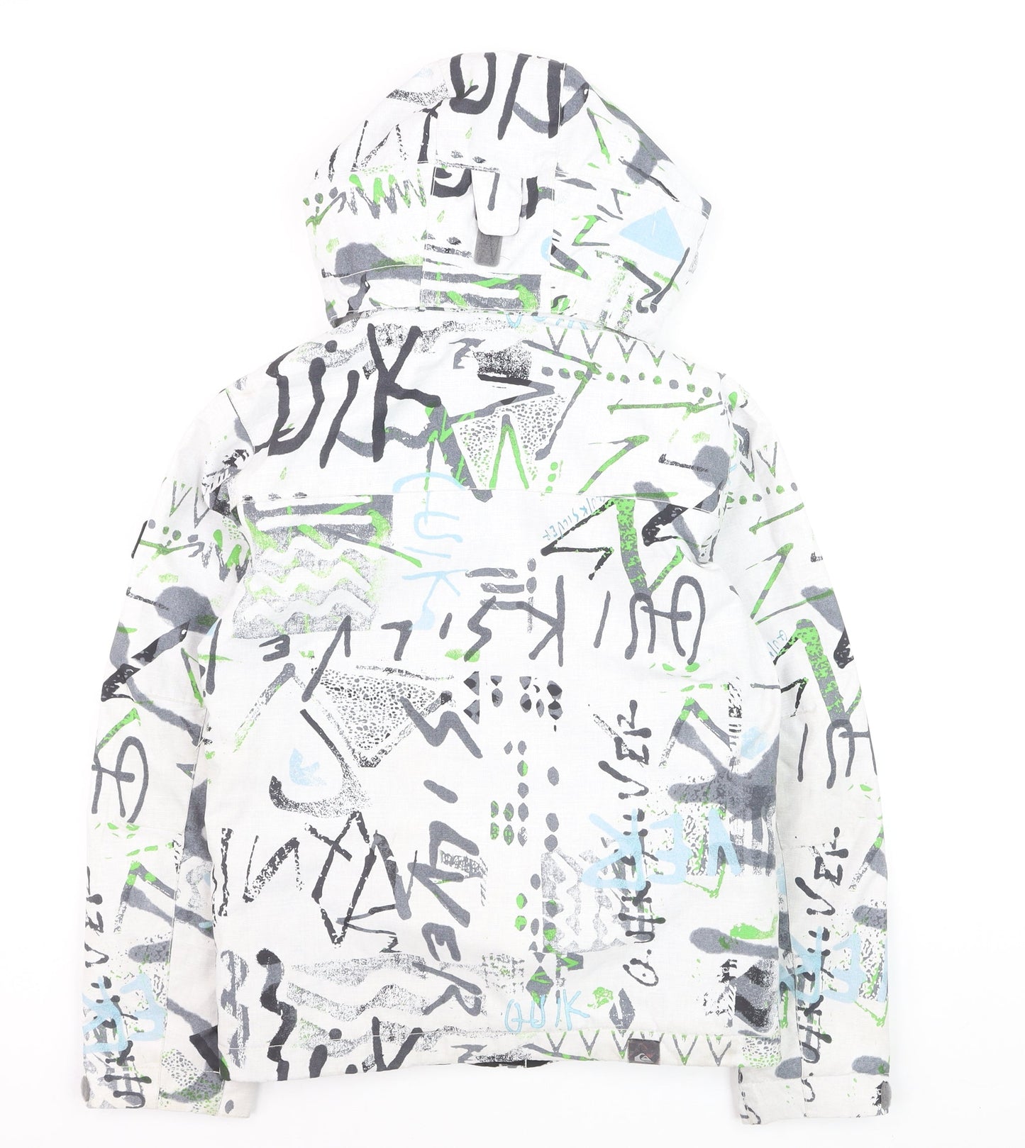 Quiksilver Boys Multicoloured 10 Years Ski Jacket Hooded Waterproof