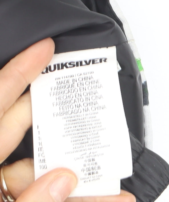 Quiksilver Boys Multicoloured 10 Years Ski Jacket Hooded Waterproof