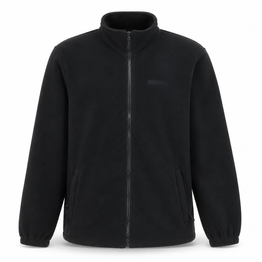 Mountain Warehouse Men's Black Fleece Full Zip Sweatshirt XL
