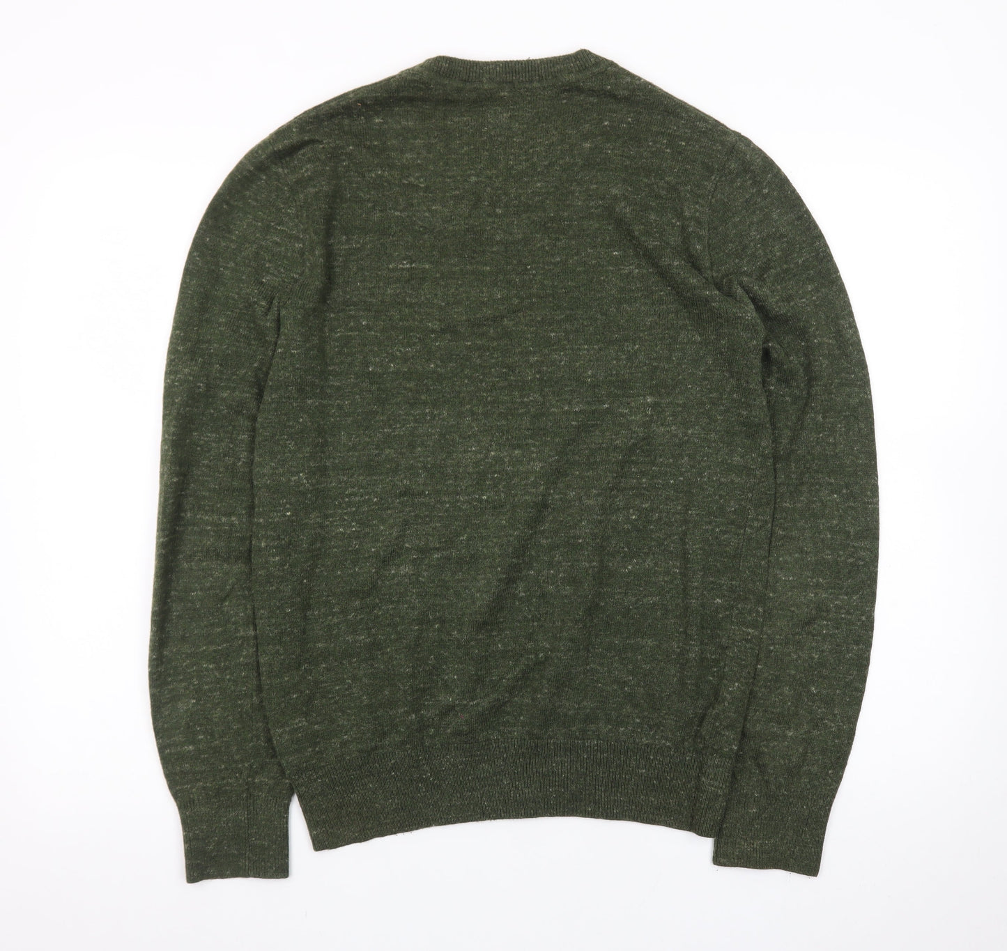 GAP Men's Green Wool Blend Crew Neck Pullover Jumper Size S