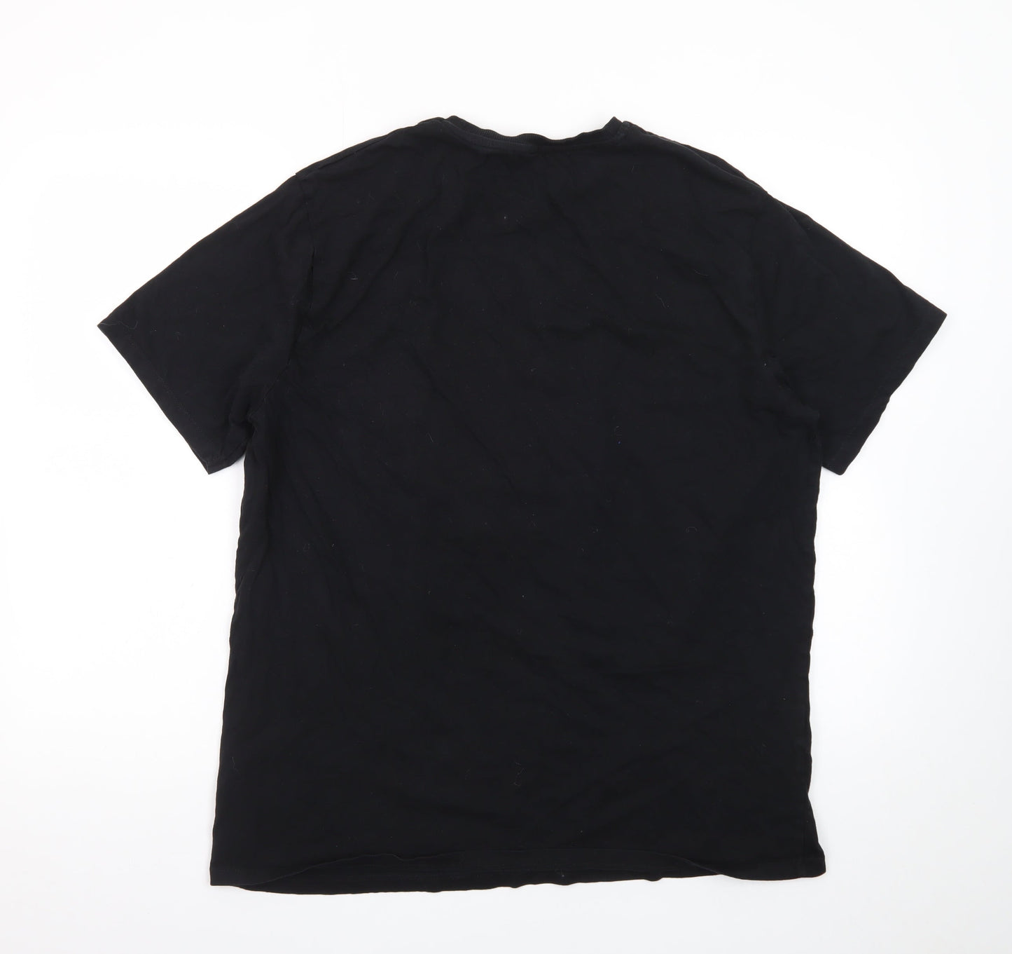 George Mickey & Minnie Black XL Men's Graphic T-Shirt