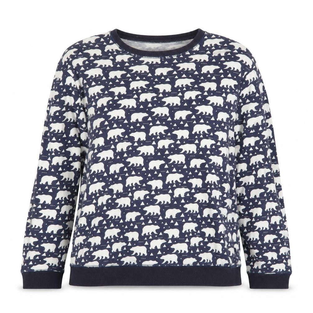 Next Women’s Blue Animal Print Long Sleeve Cotton T-Shirt L
