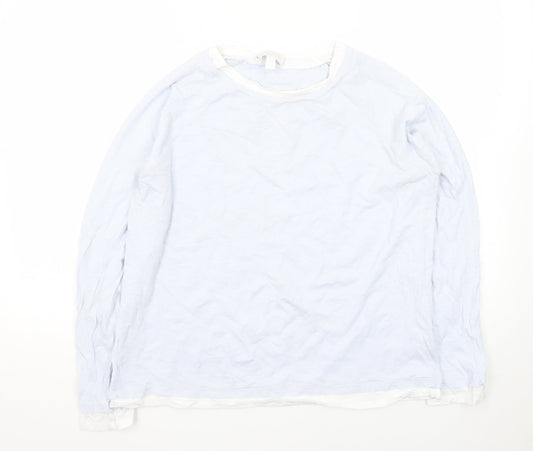 The White Company Women’s White Long Sleeve Cotton T-Shirt Size 16