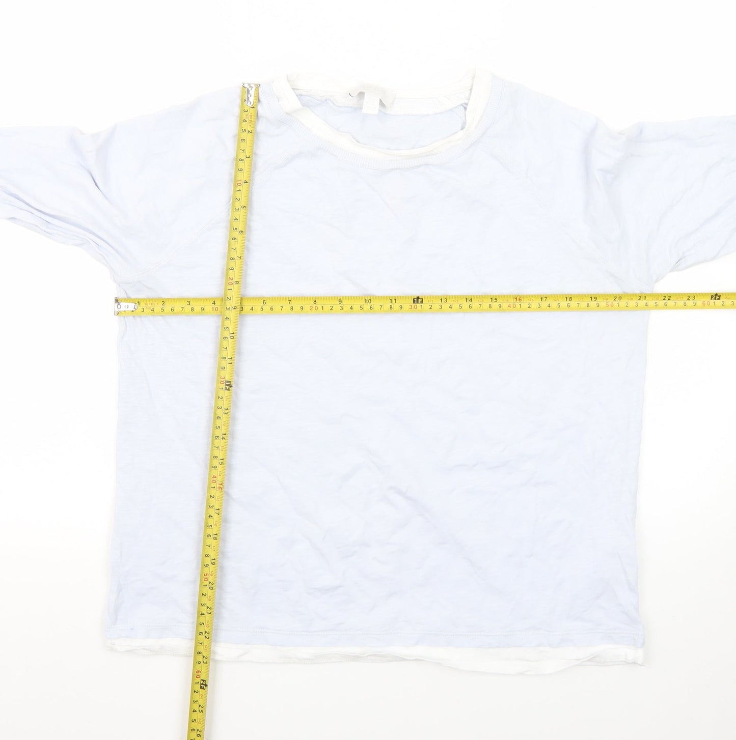 The White Company Women’s White Long Sleeve Cotton T-Shirt Size 16