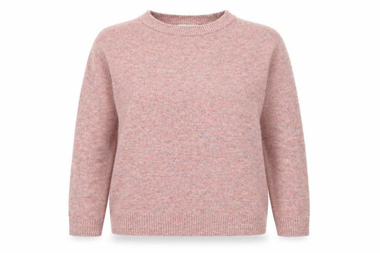 George Women's Pink Crew Neck Pullover Knit Jumper Size Small 8-10