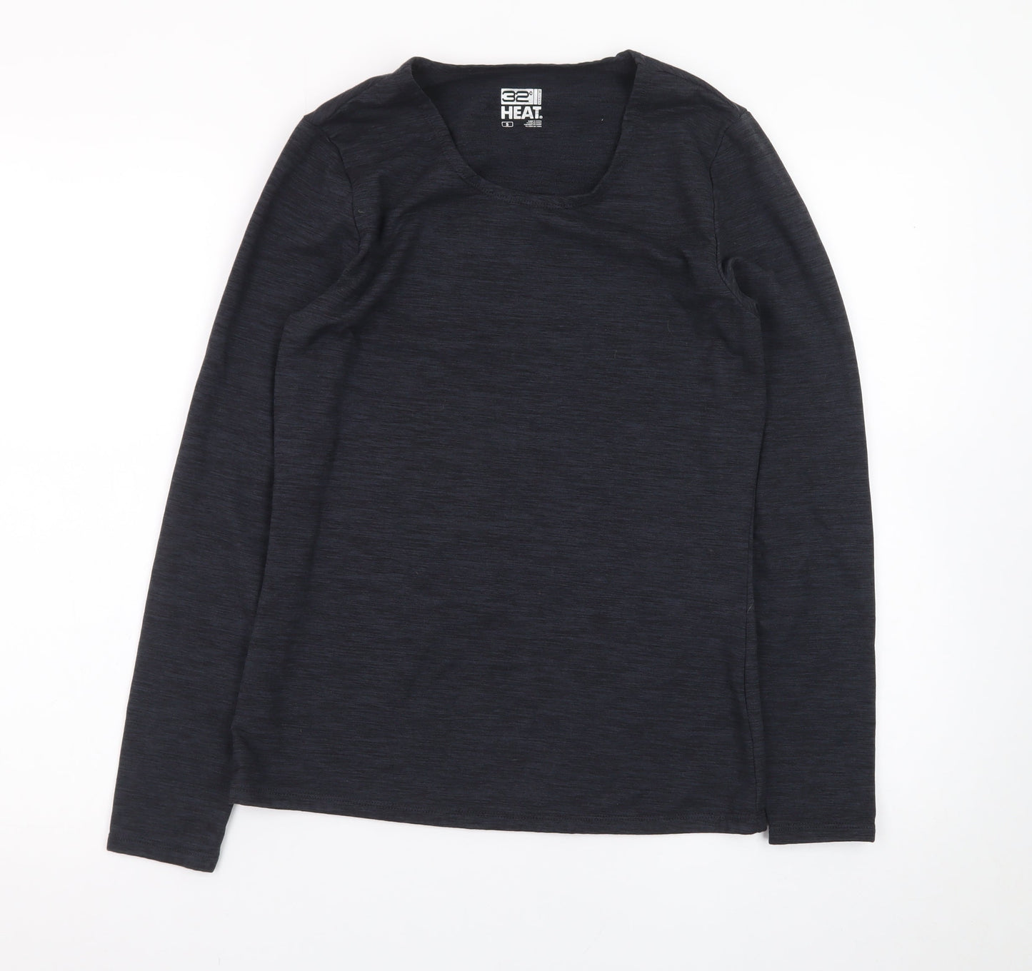 32 Degrees Women’s Black Long Sleeve Thermal Scoop Neck Top S