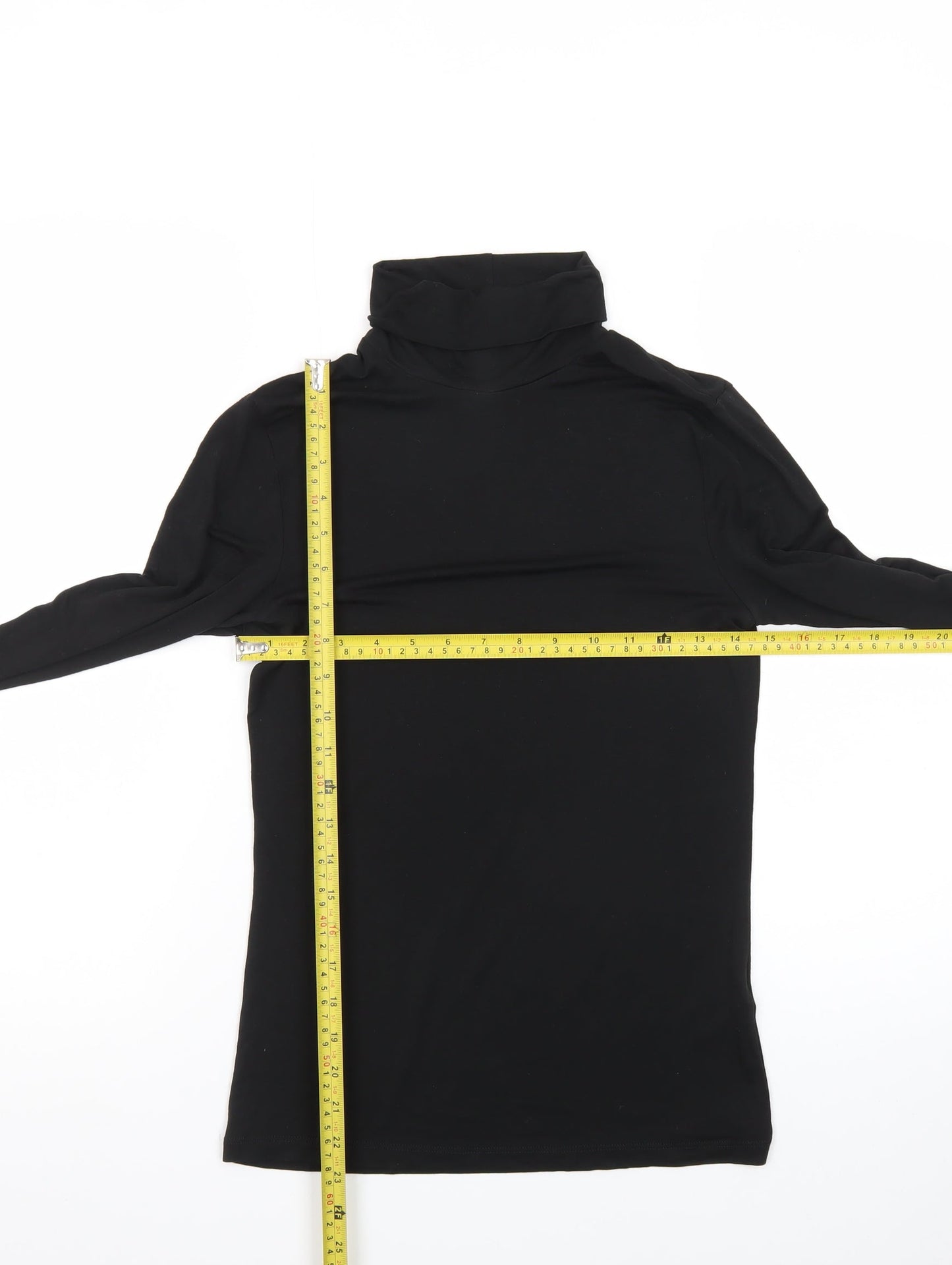 Heatgen Women's Black Roll Neck Long Sleeve Thermal Top Size 14