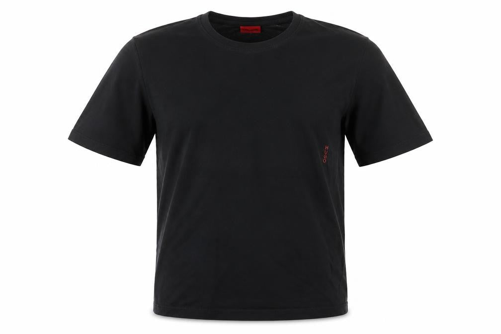 Hugo Boss Men's Black Cotton Crew Neck Short Sleeve T-Shirt M
