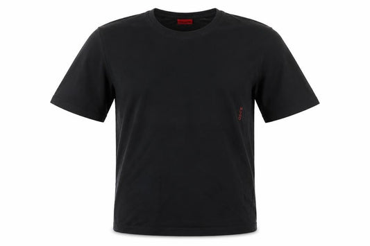 Hugo Boss Men's Black Cotton Crew Neck Short Sleeve T-Shirt M