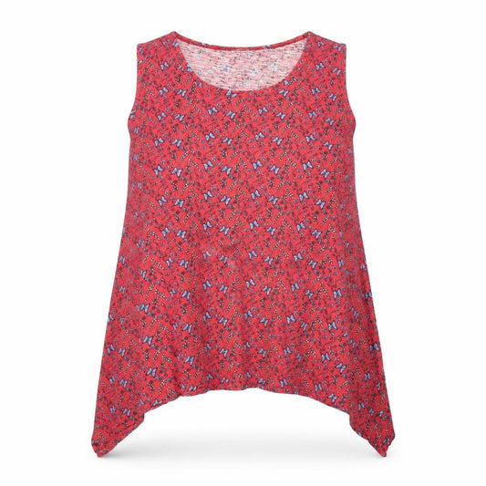 Joe Browns Women's Red Floral Asymmetric Sleeveless Dress Size 18