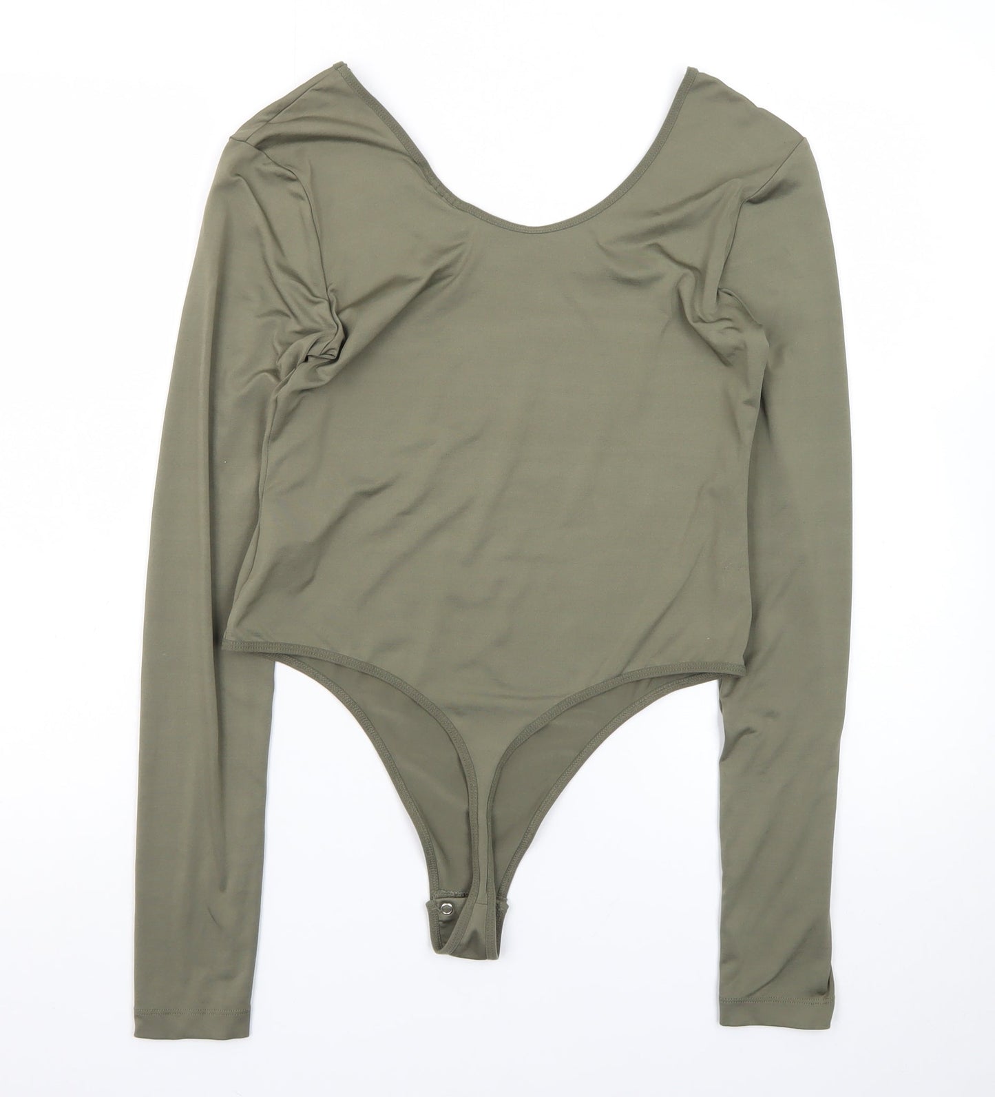 Weekday Women’s Green Long Sleeve Bodysuit Top Size M