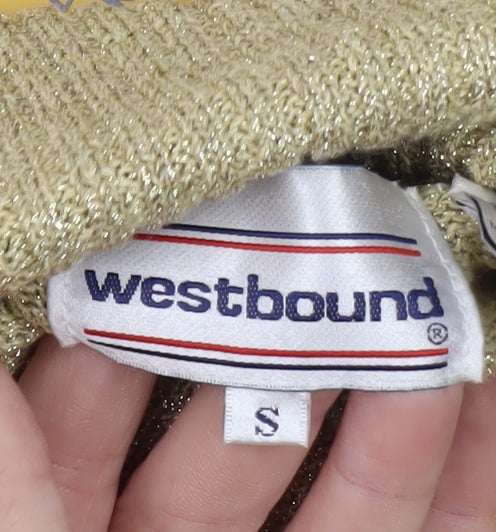 Westbound Womens Gold Roll Neck Knit Jumper Size S