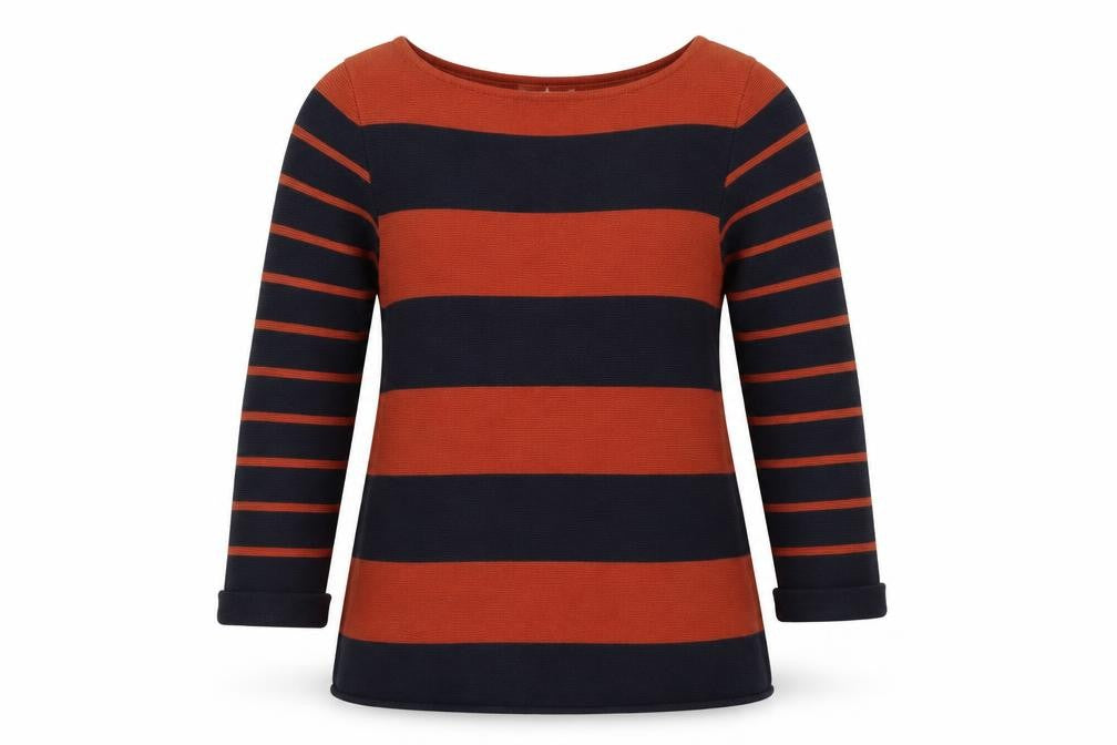 ESPRIT Women's Multicoloured Striped Cotton Pullover Jumper M