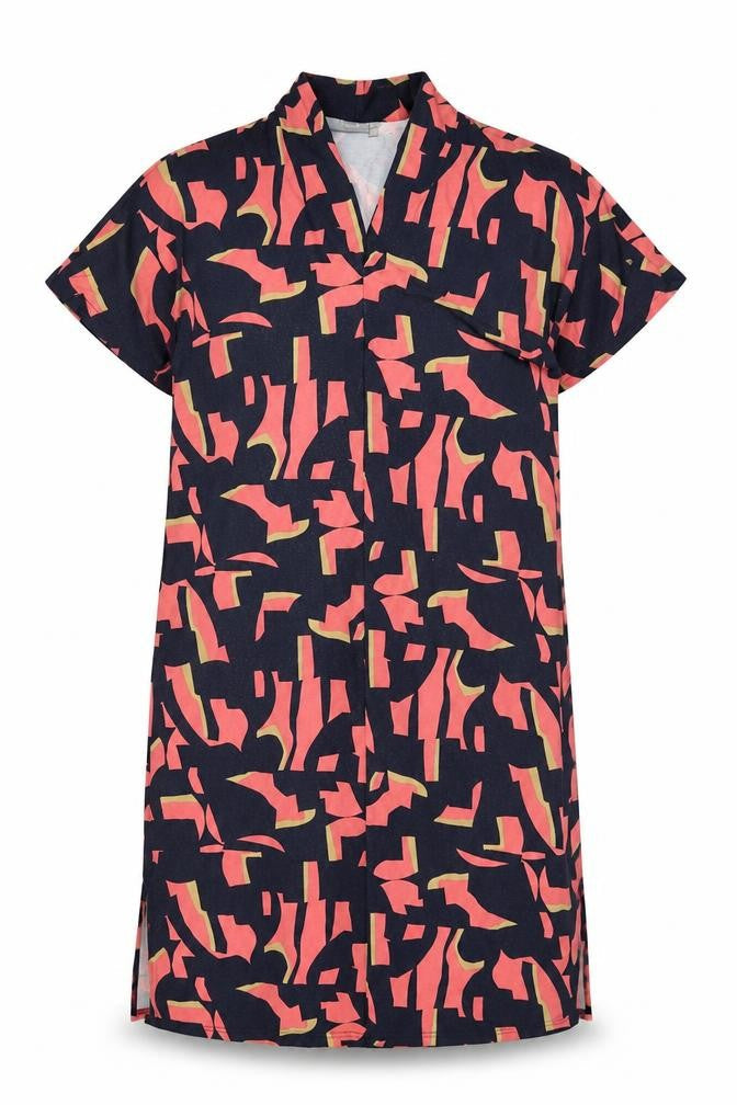 Fransa Women’s Multicoloured Geometric Shift Dress Size M
