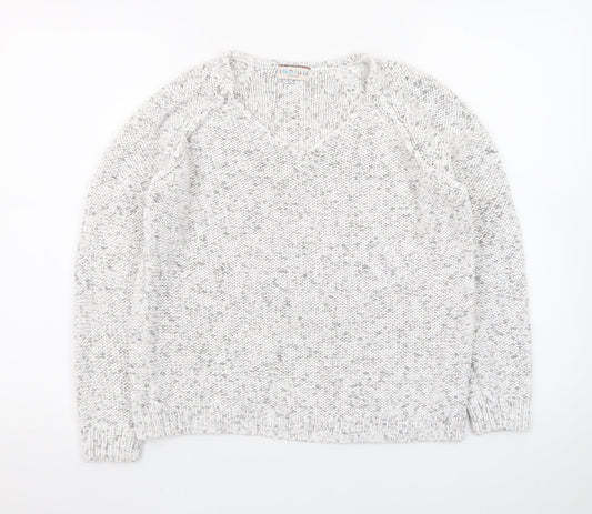 Marks and Spencer Women’s Grey V-Neck Knit Jumper Size 14