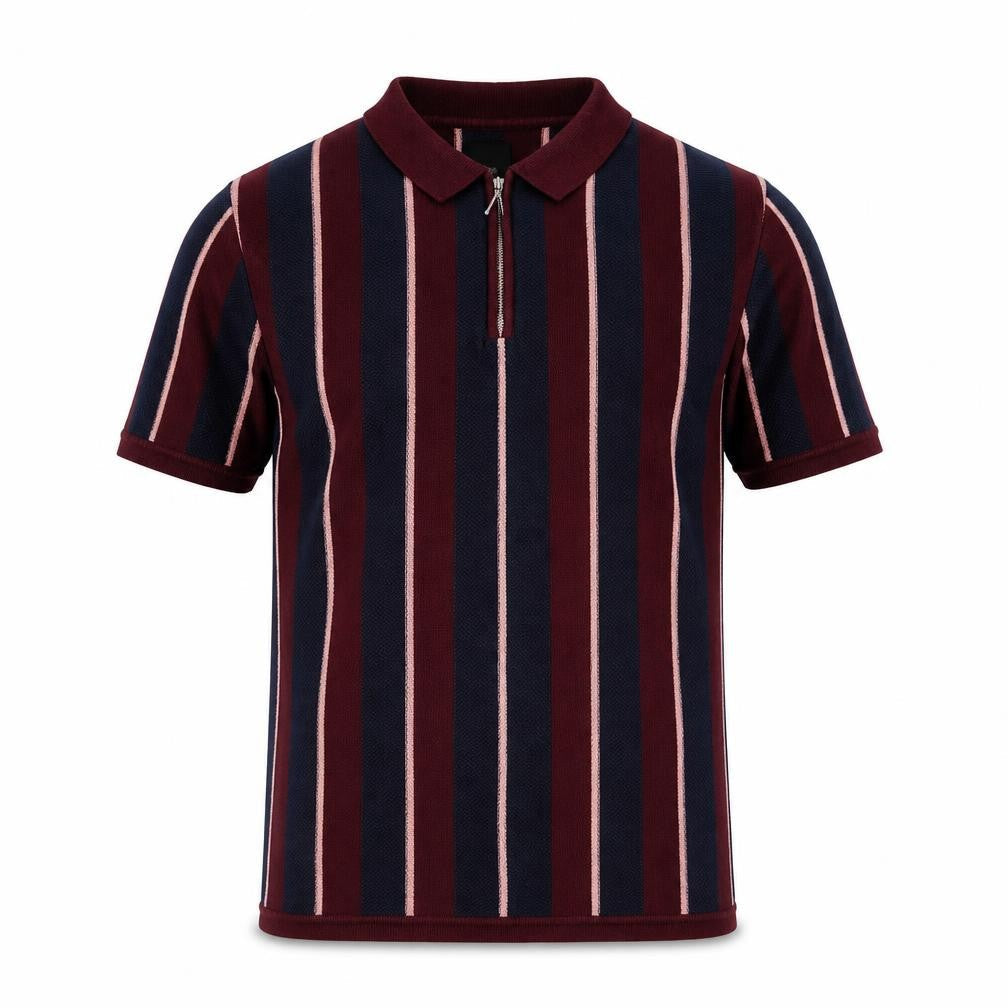 River Island Men’s Multicoloured Striped Polo Shirt Size S