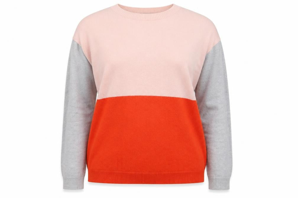 Hobbs Women’s Multicoloured Cashmere Crew Neck Jumper Medium