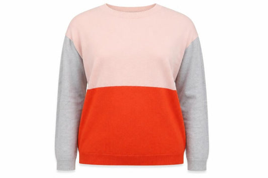 Hobbs Women’s Multicoloured Cashmere Crew Neck Jumper Medium