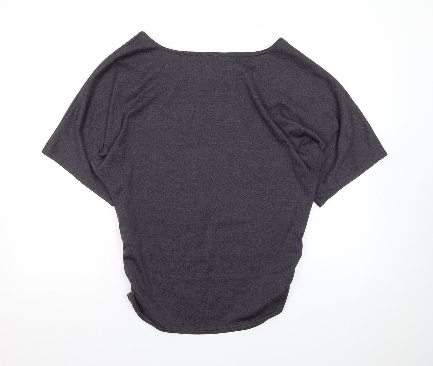 Apricot Women's Grey Jersey Boat Neck Short Sleeve T-Shirt UK 14